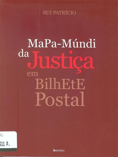 Mapa-Múndi da Justiça em Bilhete Postal