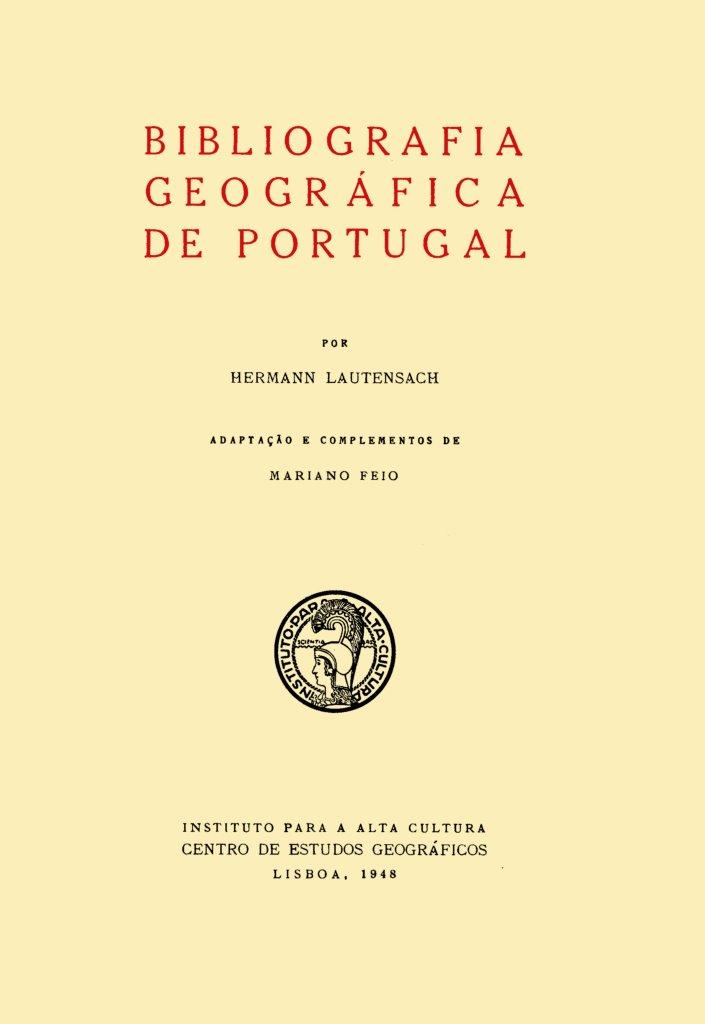 Bibliografia geográfica de Portugal -2 vols.