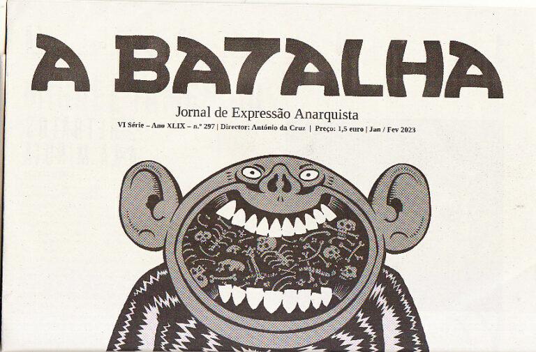 A Batalha – Jornal de Expressão Anarquista. n.º 297