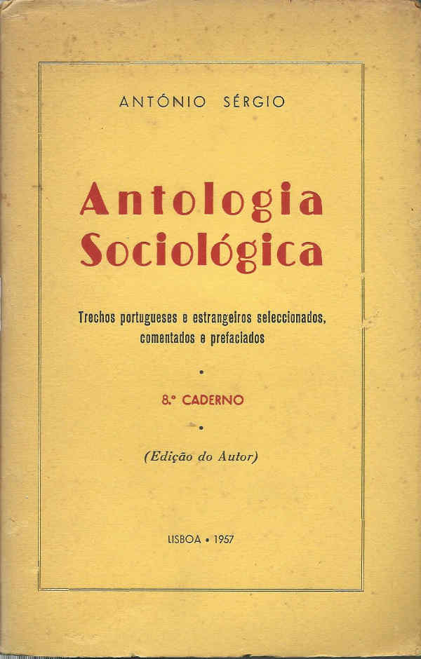 Antologia sociológica 8º caderno